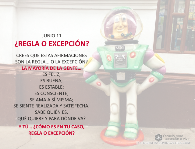 ¿Regla o excepción?